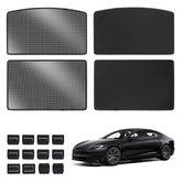 Upgrade ingebouwde reflecterende zonneschermen voor het zonnedak voor 2021+ Model S- Lichtgewicht reflecterende zonneklep met zilveren coating